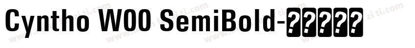 Cyntho W00 SemiBold字体转换